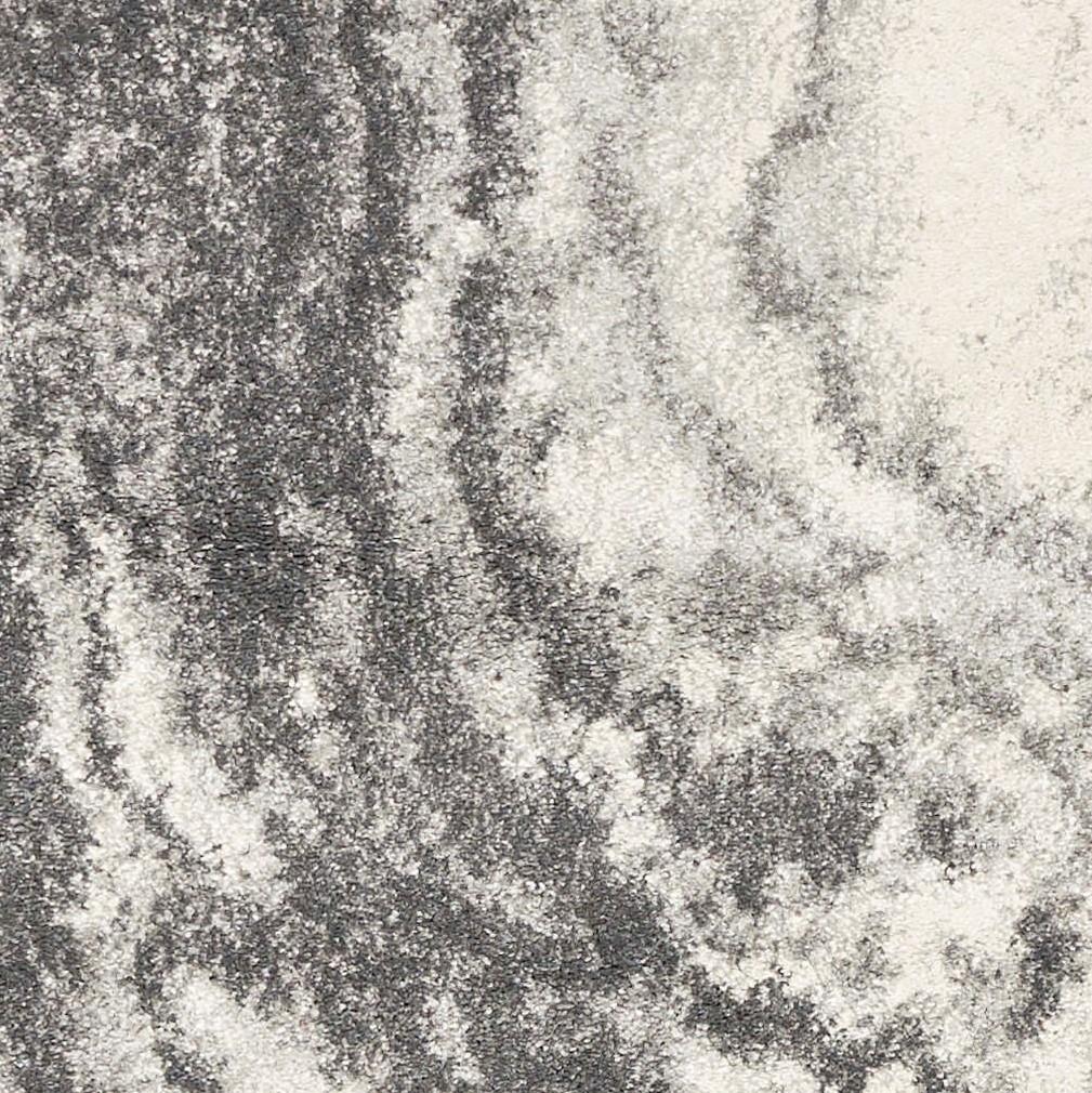 Ivory Grey Marble Rug