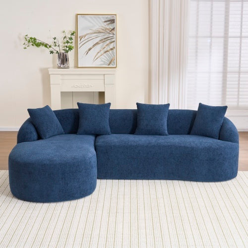 LY-022 Full Compression Sponge L-Shape Sectional Sofa