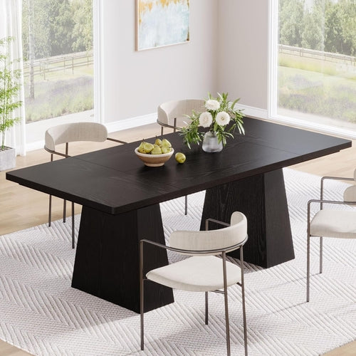 Modern Black Rectangular Table