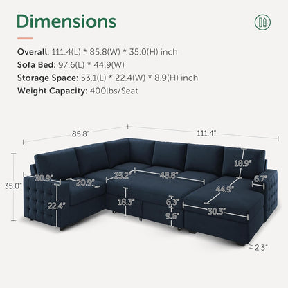 Modern U-Shaped Sectional Sofa