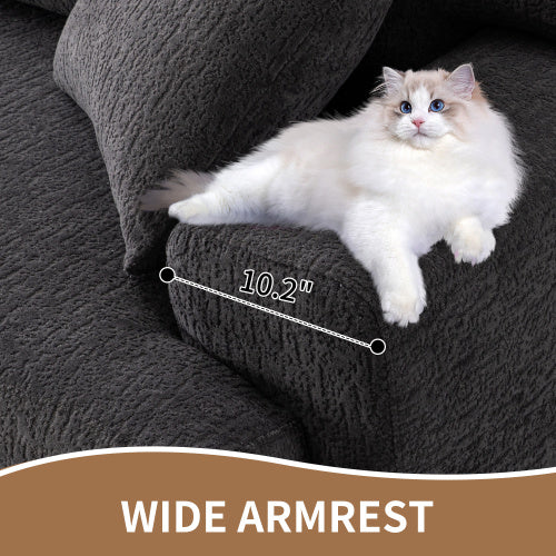 LY-029 GRAY COMPRESSION SOFA 4-seater Combined Sofa, Wood Grain