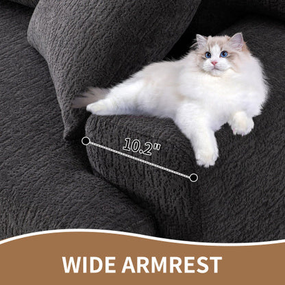 LY-029 GRAY COMPRESSION SOFA 4-seater Combined Sofa, Wood Grain