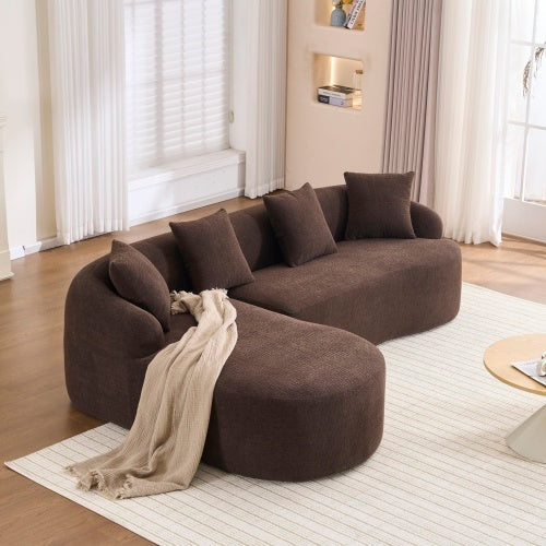 LY-022 Full Compression Sponge L-Shape Sectional Sofa