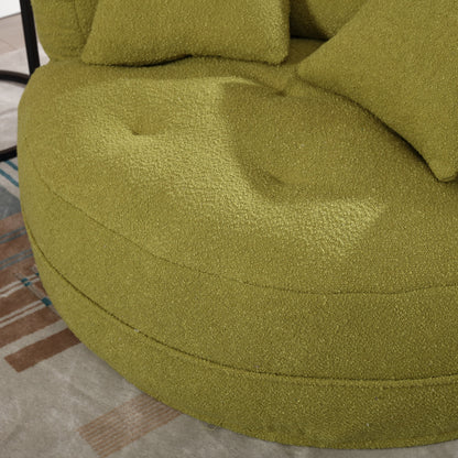 Chenille Sponge single sofa,No Assembly Required,Fluffy Modern Sleeper
