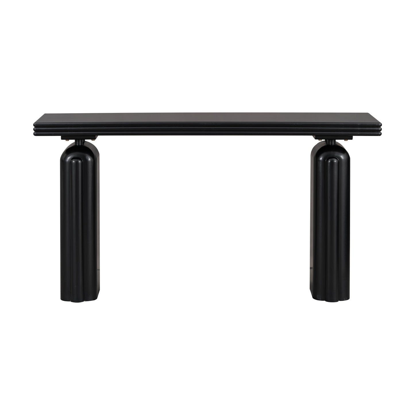 60-Inch Modern Black Console Table