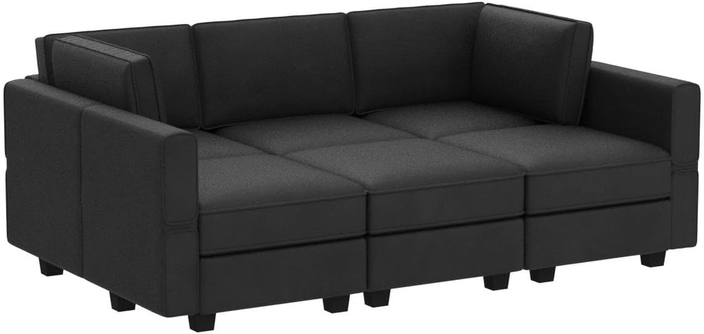 Modular  Sofa Velvet Couch with Chaise