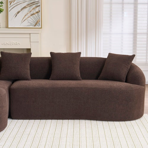 LY-022 Full Compression Sponge L-Shape Sectional Sofa
