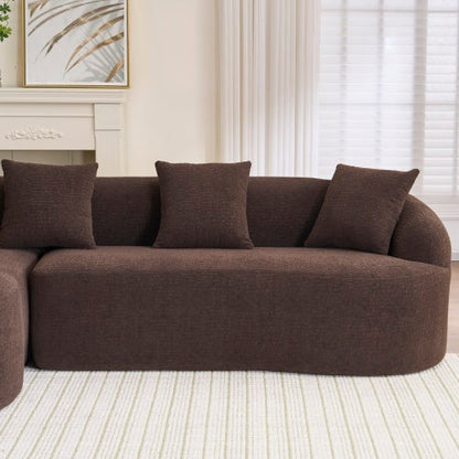 LY-022 Full Compression Sponge L-Shape Sectional Sofa