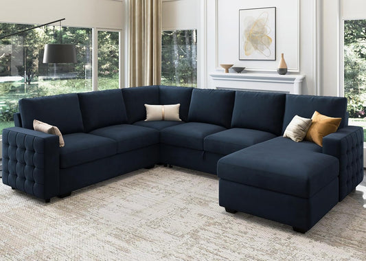 Modern U-Shaped Sectional Sofa