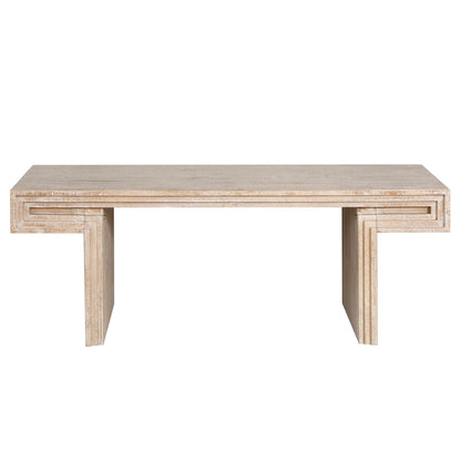 Antique Natural Wood Coffee Table