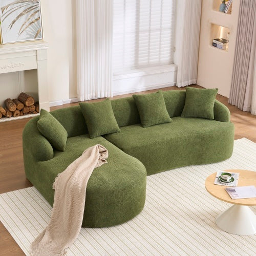 LY-022 Full Compression Sponge L-Shape Sectional Sofa