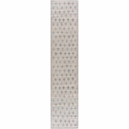 Tigris Swiss Cross Ivory&Gray Area Rug