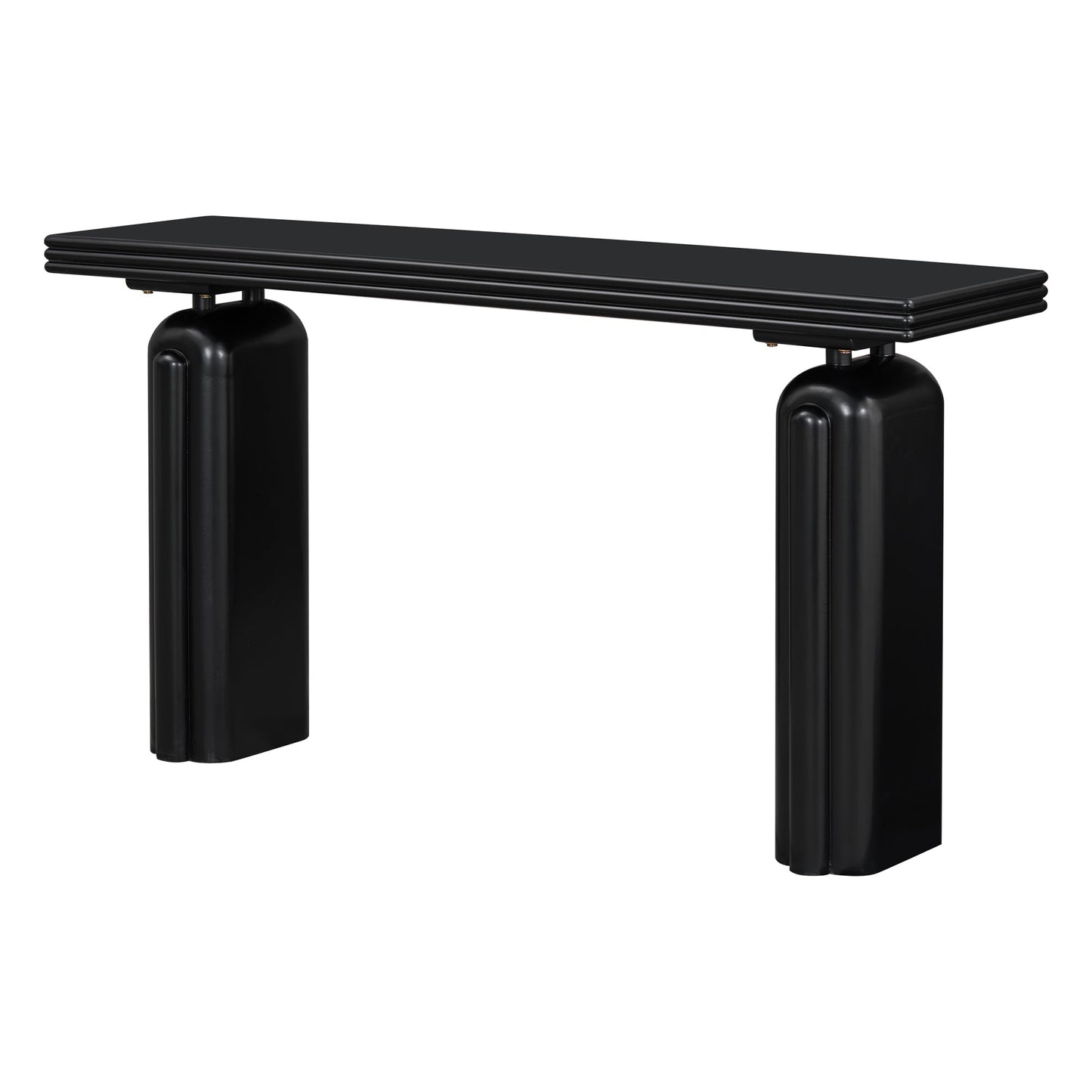 60-Inch Modern Black Console Table