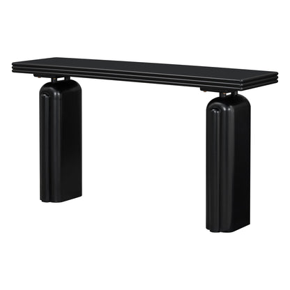 60-Inch Modern Black Console Table