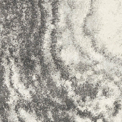 Ivory Grey Marble Rug