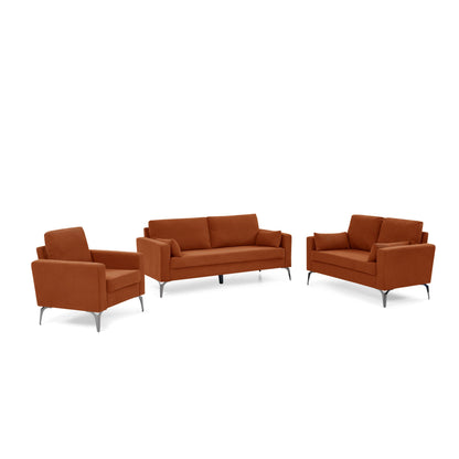 Modern 3-Piece Living Room Sofa Set
