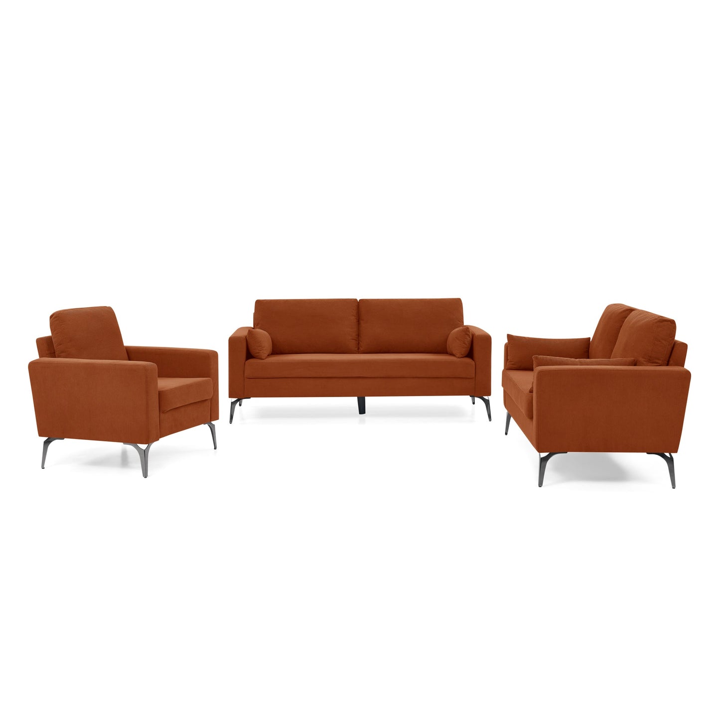 Modern 3-Piece Living Room Sofa Set