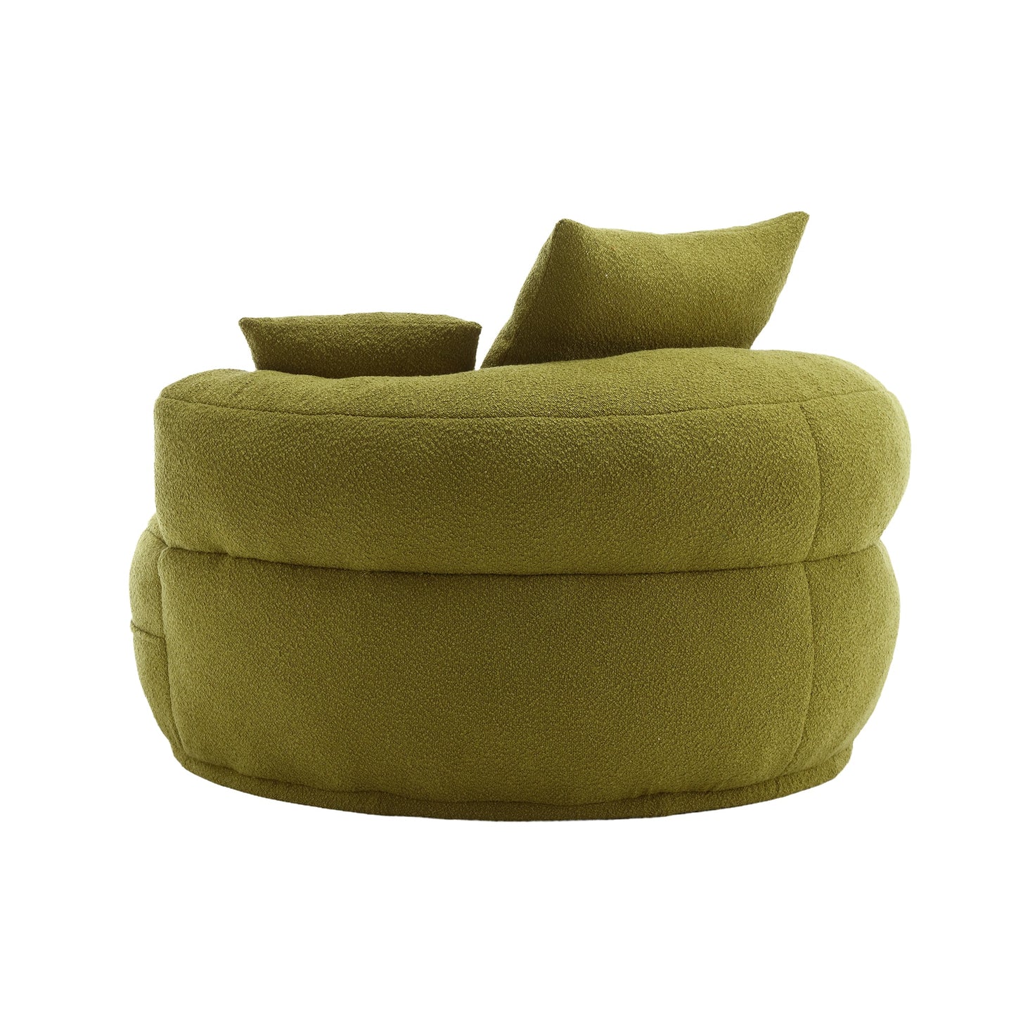 Chenille Sponge single sofa,No Assembly Required,Fluffy Modern Sleeper