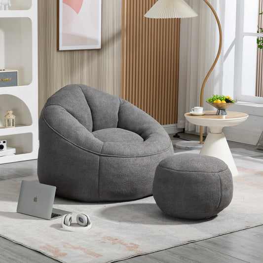 Carbon Grey Bean Bag