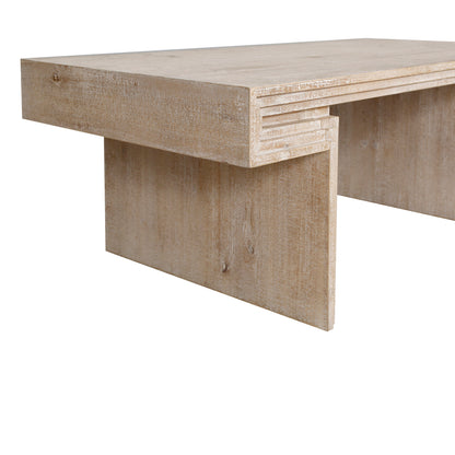 Antique Natural Wood Coffee Table