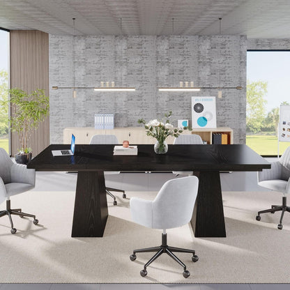 Modern Black Rectangular Table