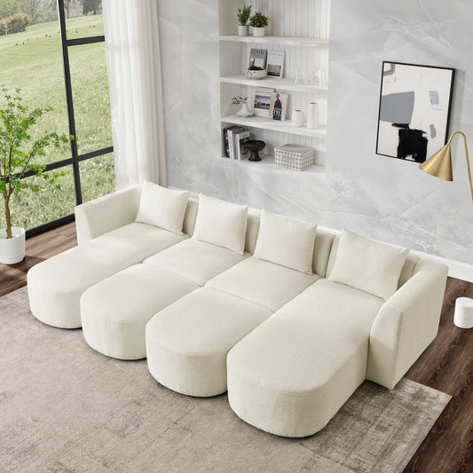 Loop Yarn Fabric, 6 Seater sofa
