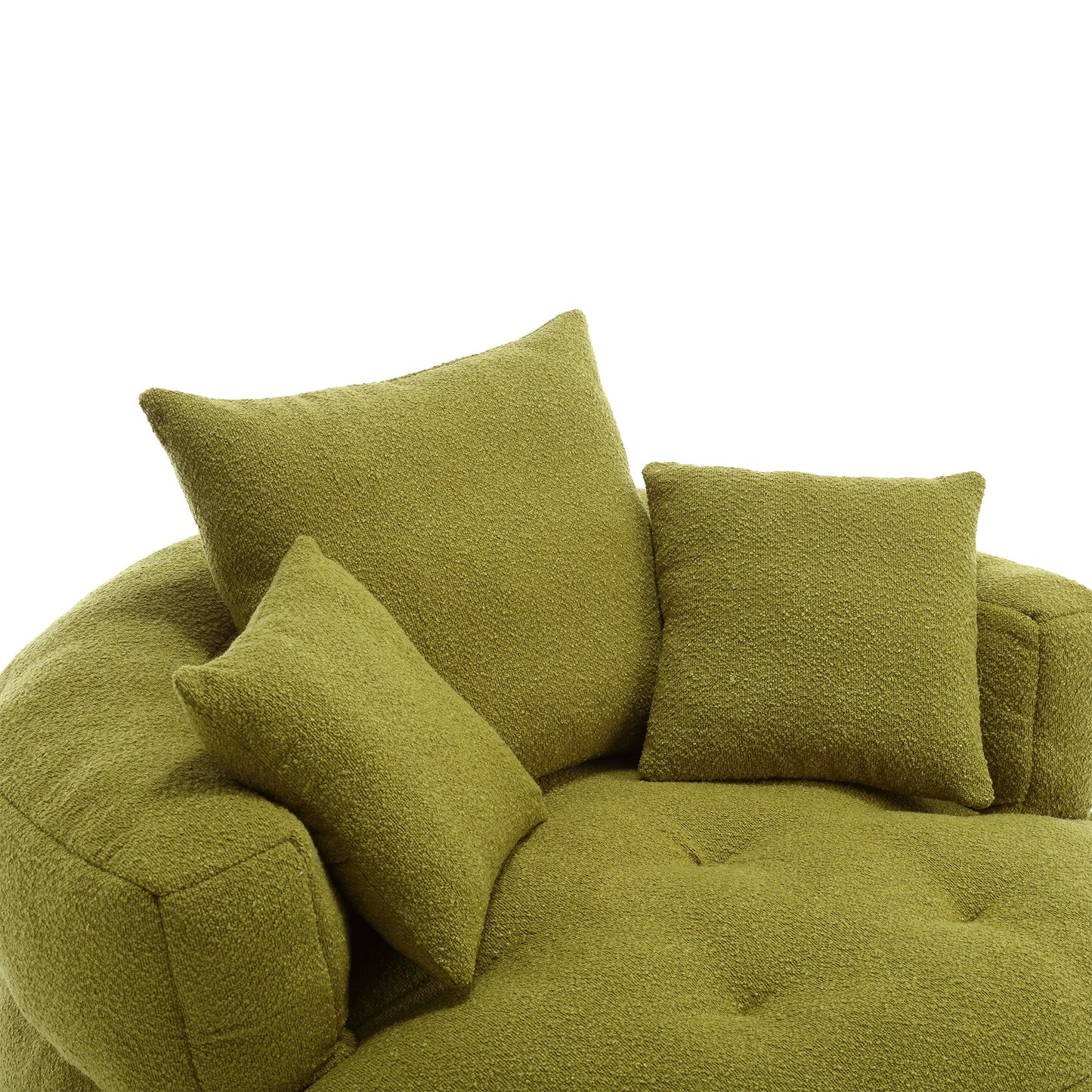 Chenille Sponge single sofa,No Assembly Required,Fluffy Modern Sleeper