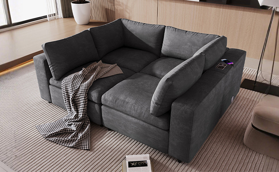 Grey Modular Sofa