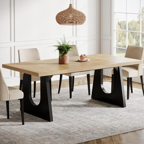 Rustic 70" Farmhouse Dining Table for 6–8 People