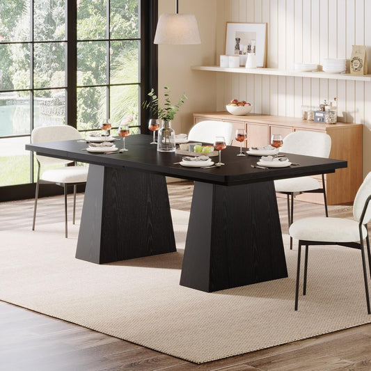 Modern Black Rectangular Table