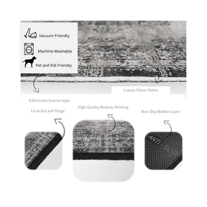 Living Room Washable Area Rug | Homeezone