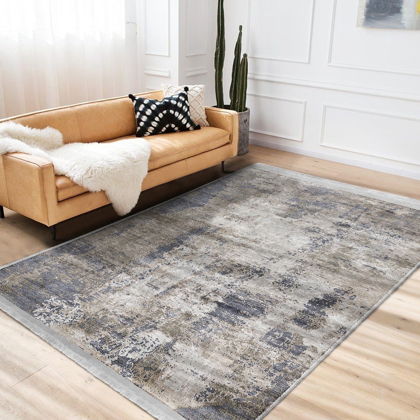 Modern Home Decorative Rectangle Washable Area Rug | Homeezone