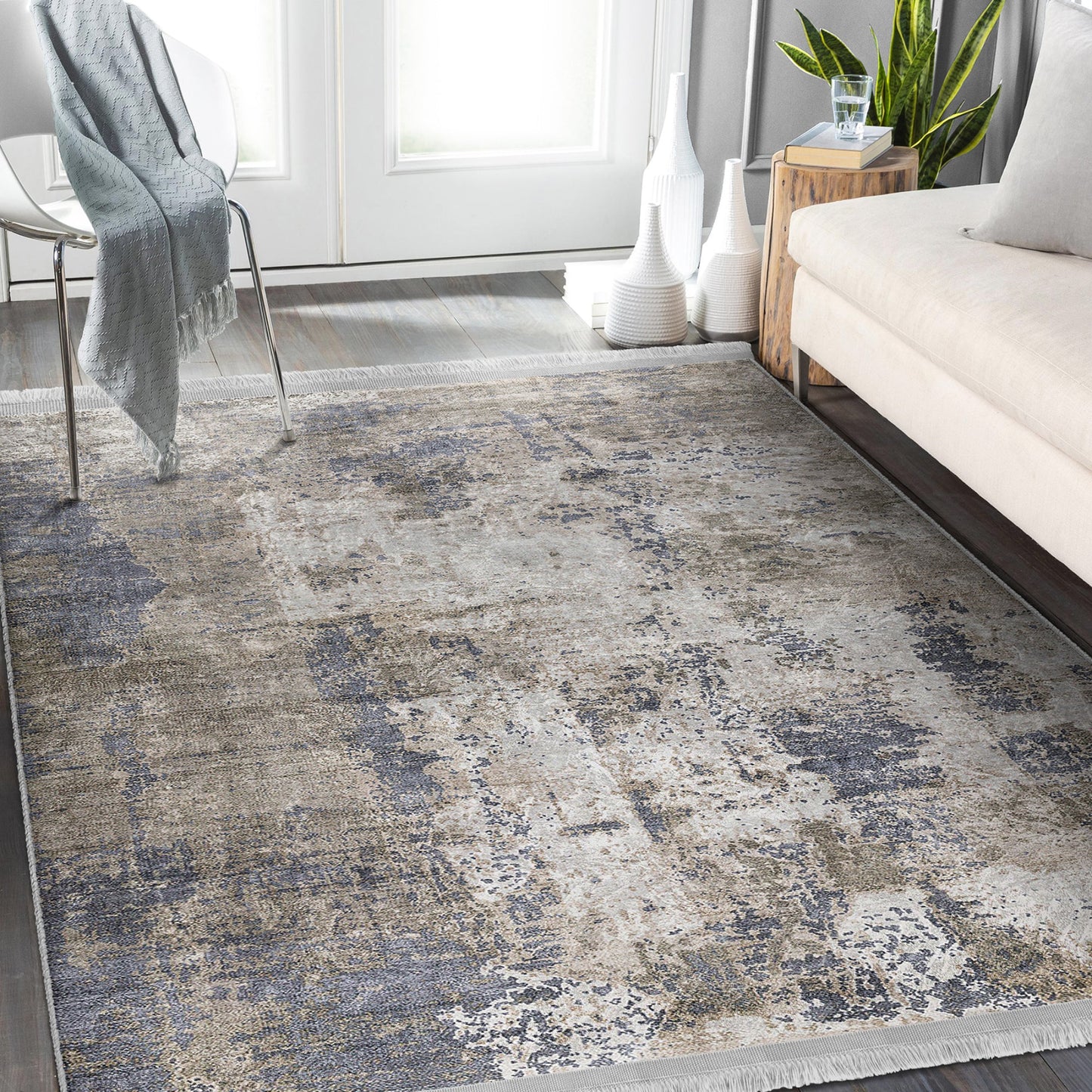 Modern Home Decorative Rectangle Washable Area Rug | Homeezone