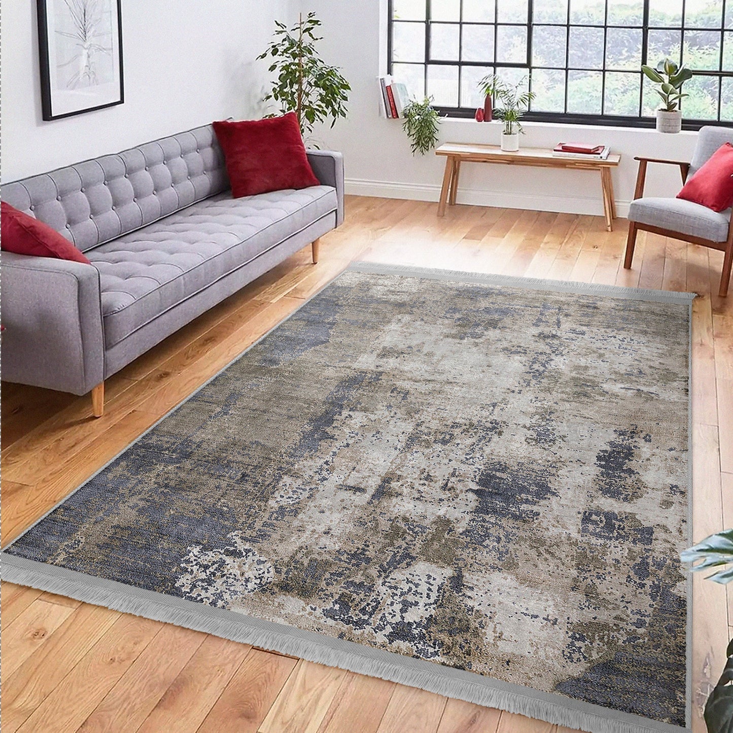 Modern Home Decorative Rectangle Washable Area Rug | Homeezone