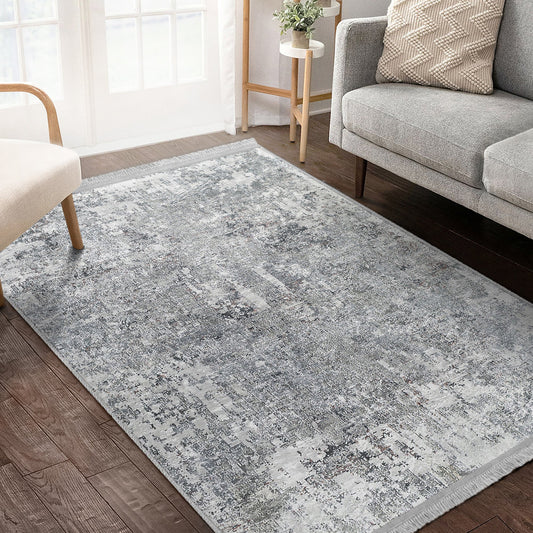 Grey Bedroom Decor Washable Area Rug | Homeezone