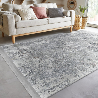 Grey Bedroom Decor Washable Area Rug | Homeezone