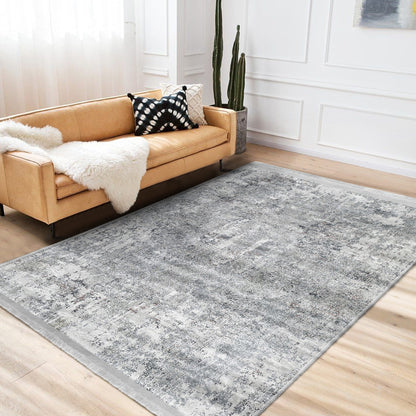 Grey Bedroom Decor Washable Area Rug | Homeezone