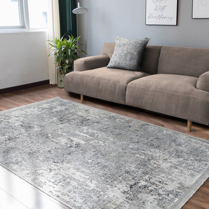 Grey Bedroom Decor Washable Area Rug | Homeezone