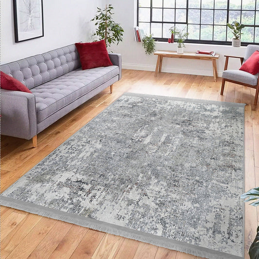 Grey Bedroom Decor Washable Area Rug | Homeezone