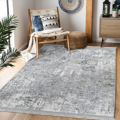 Grey Bedroom Decor Washable Area Rug | Homeezone