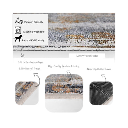 Retro Classic Washable Rug | Homeezone