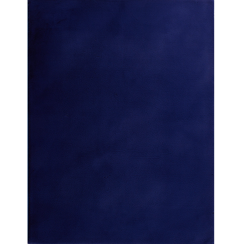 Lily Navy Blue Chinchilla Faux Fur Rug