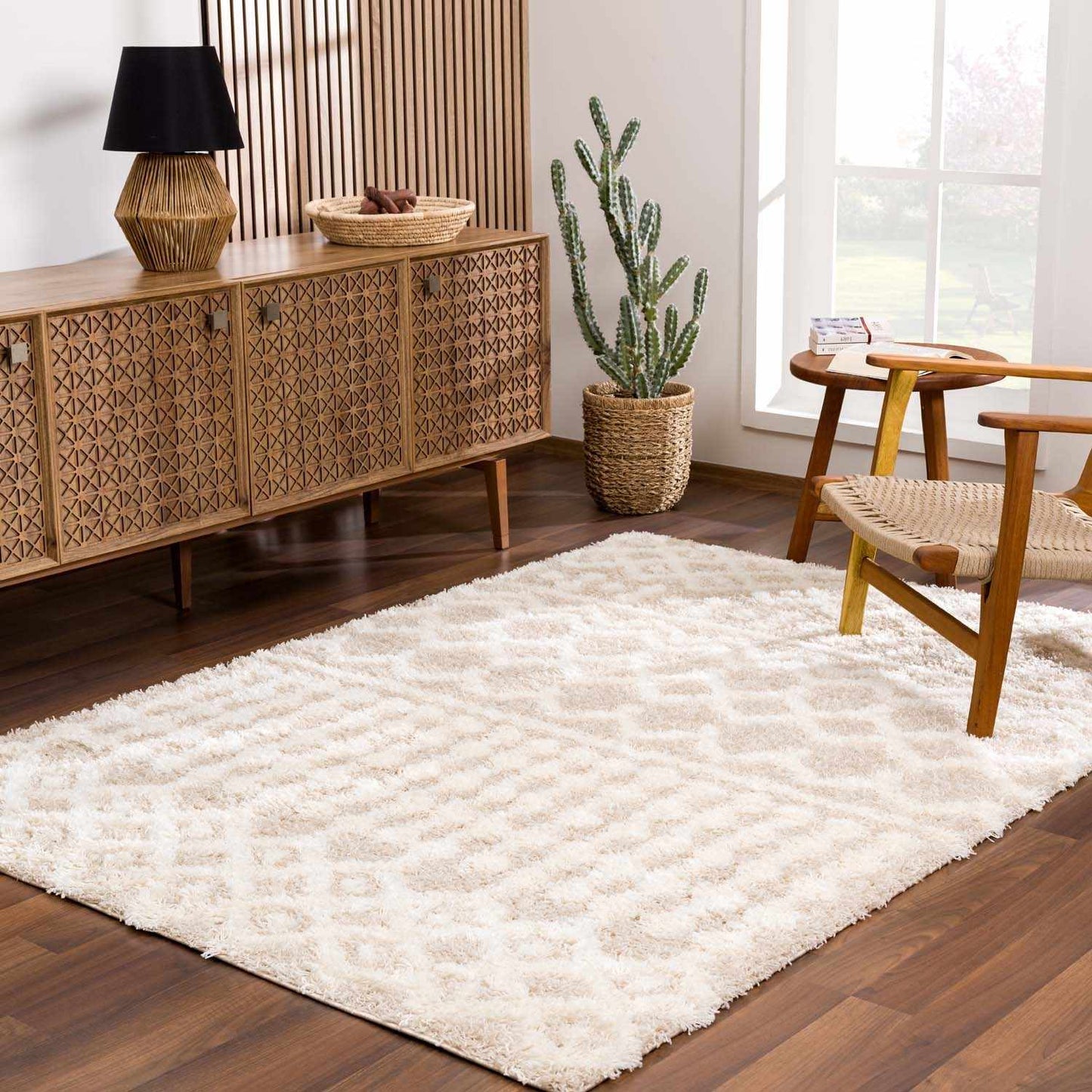 Prompton Cream Plush Rug