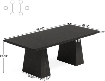 Modern Black Rectangular Table