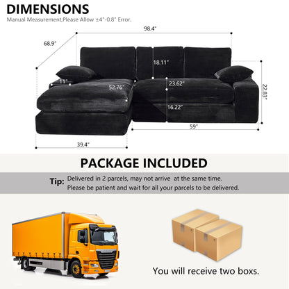 Charcoal Modular Sectional Sofa