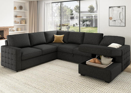Dark Grey U- style Sofa