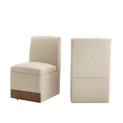 360 Degree Swivel Upholstered Dining Chairs Set of 2 Swivel Dining