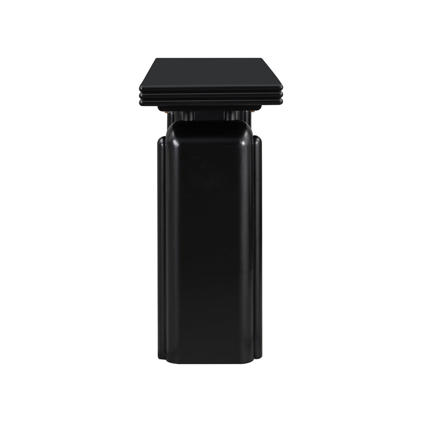 60-Inch Modern Black Console Table