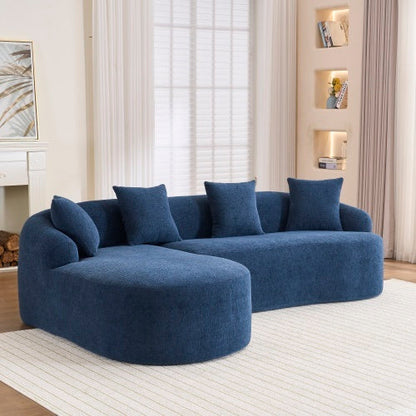 LY-022 Full Compression Sponge L-Shape Sectional Sofa