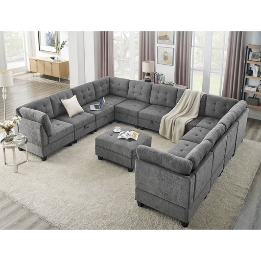 Complete U shape Modular Sectional Sofa,